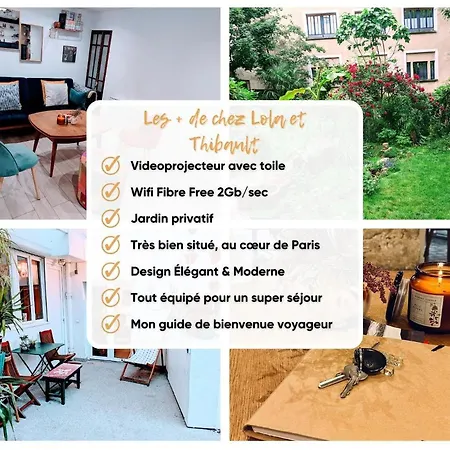 ღ Le Jardin Parisien Calme Avec Terrasse Et Wifi ღ